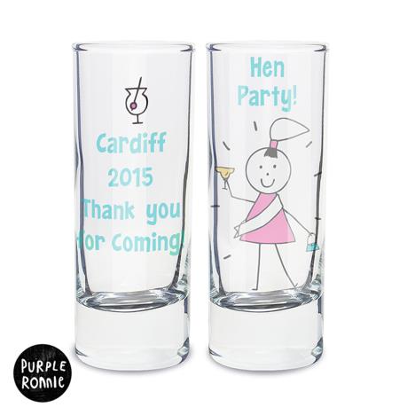 Personalised Purple Ronnie Shot Glasses Pack of 10 Extra Image 3